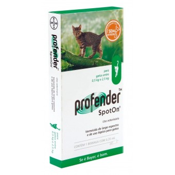 Profender Vermifugo Gatos - 0,5 a 2,5kg